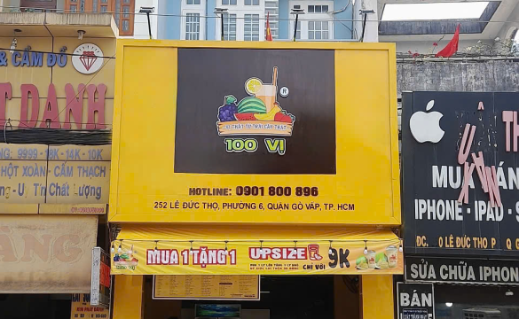 Khỏi nghiệp cùng Nhượng quyền nước ép 100 VỊ